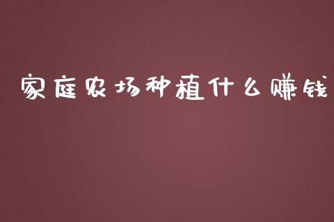 家庭农场种植什么赚钱_https://m.15771688.com_美国道指_第1张