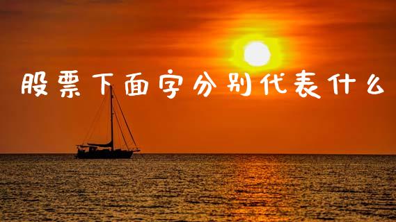 股票下面字分别代表什么_https://m.15771688.com_期货手续费_第1张