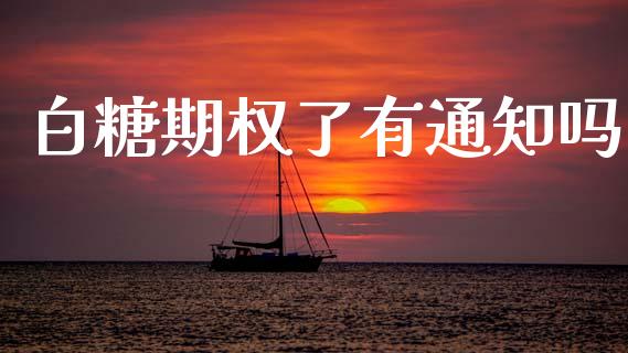 白糖期权了有通知吗_https://m.15771688.com_期货开户_第1张