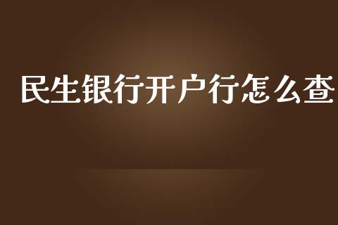 民生银行开户行怎么查_https://m.15771688.com_期货手续费_第1张