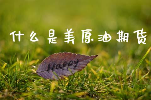 什么是美原油期货_https://m.15771688.com_道指实时行情_第1张