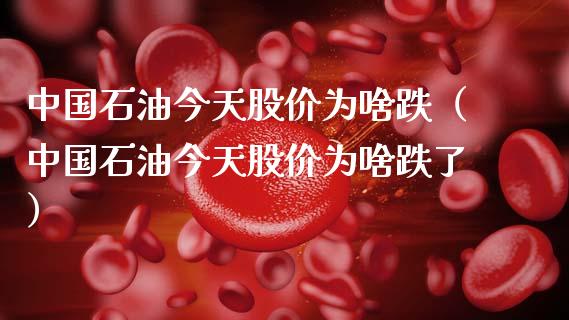 中国石油今天股价为啥跌（中国石油今天股价为啥跌了）_https://m.15771688.com_期货开户_第1张
