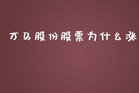 万马股份股票为什么涨_https://m.15771688.com_期货手续费_第1张