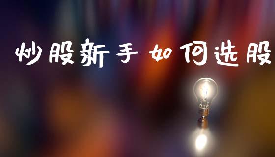 炒股新手如何选股_https://m.15771688.com_道指实时行情_第1张