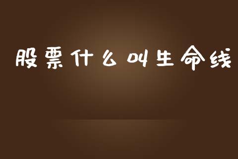 股票什么叫生命线_https://m.15771688.com_期货手续费_第1张