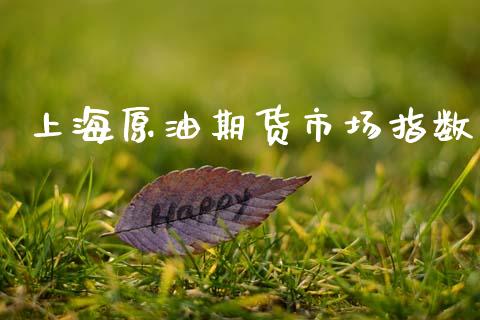 上海原油期货市场指数_https://m.15771688.com_期货开户_第1张