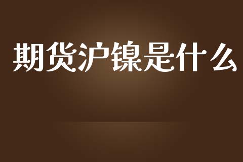 期货沪镍是什么_https://m.15771688.com_期货开户_第1张