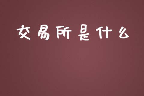 交易所是什么_https://m.15771688.com_道指实时行情_第1张