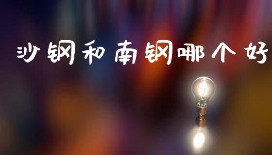 沙钢和南钢哪个好_https://m.15771688.com_美国道指_第1张
