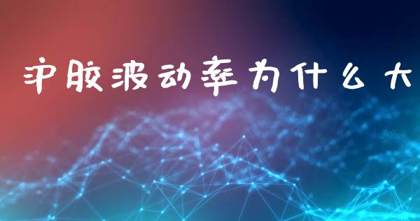 沪胶波动率为什么大_https://m.15771688.com_期货开户_第1张