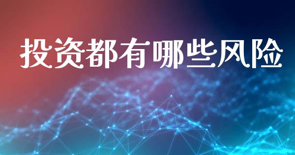 投资都有哪些风险_https://m.15771688.com_美国道指_第1张