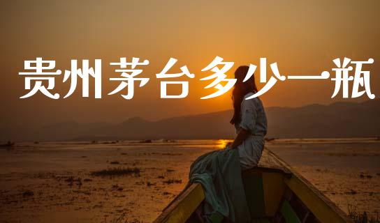贵州茅台多少一瓶_https://m.15771688.com_道指实时行情_第1张