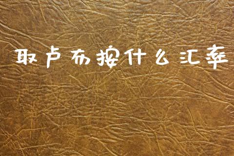 取卢布按什么汇率_https://m.15771688.com_道指实时行情_第1张