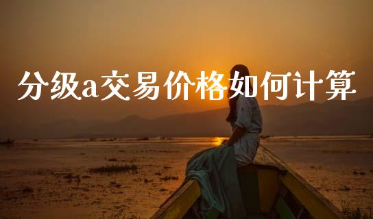 分级a交易价格如何计算_https://m.15771688.com_期货开户_第1张