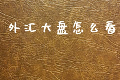 外汇大盘怎么看_https://m.15771688.com_道指实时行情_第1张