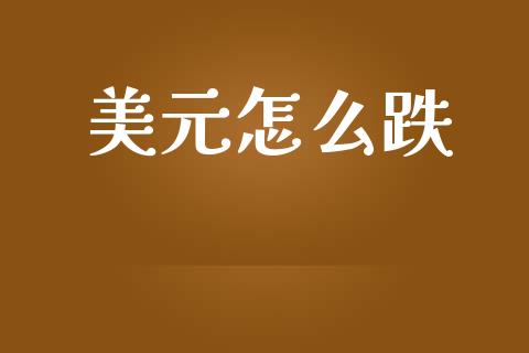 美元怎么跌_https://m.15771688.com_道指实时行情_第1张