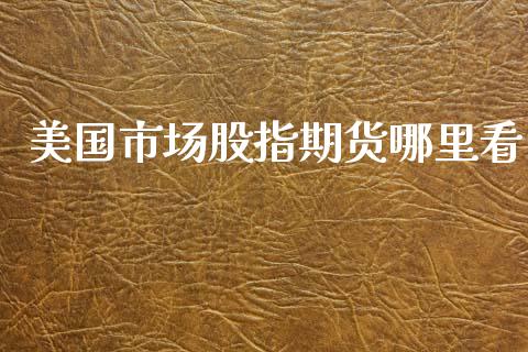 美国市场股指期货哪里看_https://m.15771688.com_道指实时行情_第1张