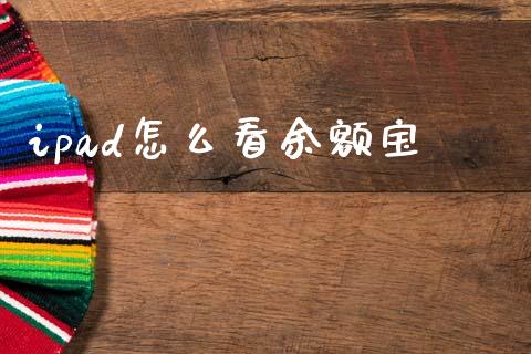 ipad怎么看余额宝_https://m.15771688.com_美国道指_第1张