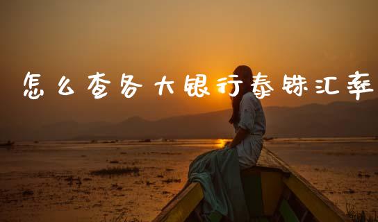 怎么查各大银行泰铢汇率_https://m.15771688.com_美国道指_第1张