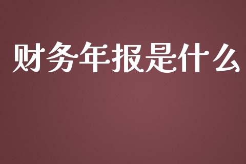 财务年报是什么_https://m.15771688.com_道指实时行情_第1张