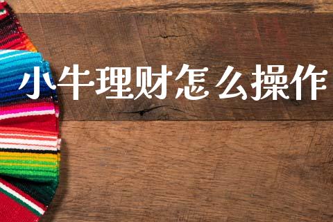 小牛理财怎么操作_https://m.15771688.com_道指实时行情_第1张