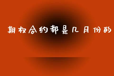 期权合约都是几月份的_https://m.15771688.com_期货手续费_第1张