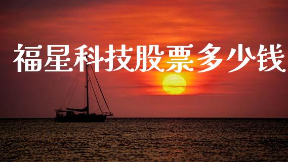 福星科技股票多少钱_https://m.15771688.com_期货手续费_第1张