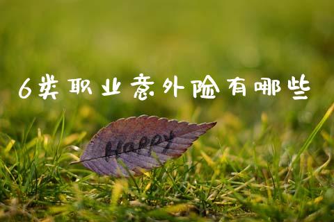 6类职业意外险有哪些_https://m.15771688.com_道指实时行情_第1张