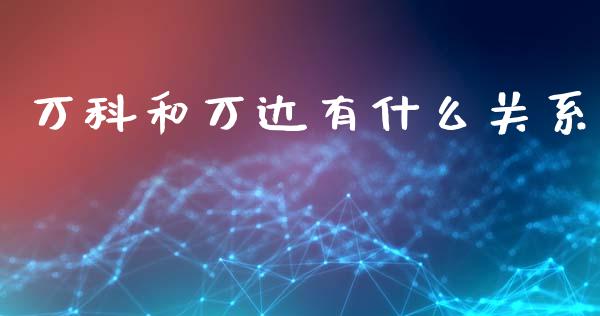 万科和万达有什么关系_https://m.15771688.com_期货手续费_第1张