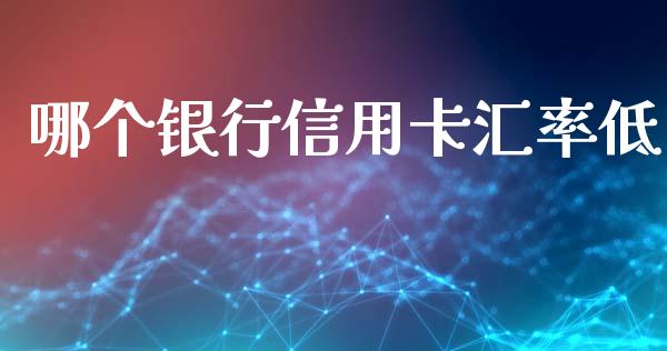 哪个银行信用卡汇率低_https://m.15771688.com_道指实时行情_第1张