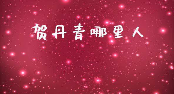 贺丹青哪里人_https://m.15771688.com_期货开户_第1张