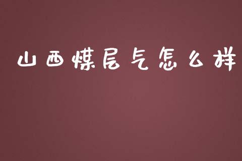 山西煤层气怎么样_https://m.15771688.com_道指实时行情_第1张