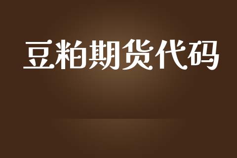 豆粕期货代码_https://m.15771688.com_道指实时行情_第1张
