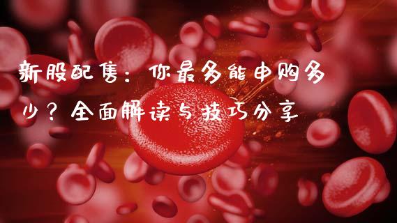 新股配售：你最多能申购多少？全面解读与技巧分享_https://m.15771688.com_期货手续费_第1张