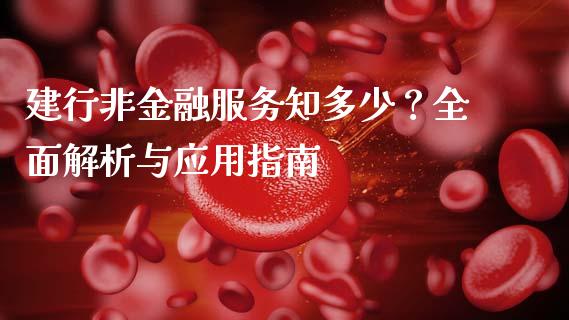 建行非金融服务知多少?全面解析与应用指南_期货手续费_第1张_期货开户_期货手续费_道指实时行情_美国道指 建行非金融服务知多少?全面解析与应用指南_https://m.15771688.com_期货手续费_第1张