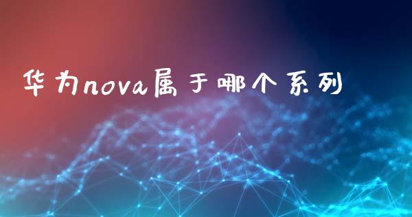 华为nova属于哪个系列_https://m.15771688.com_期货开户_第1张
