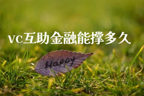vc互助金融能撑多久_https://m.15771688.com_美国道指_第1张