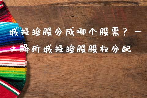 城投控股分成哪个股票？一文解析城投控股股权分配_https://m.15771688.com_期货手续费_第1张