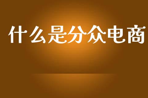 什么是分众电商_https://m.15771688.com_美国道指_第1张