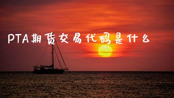 PTA期货交易代码是什么_https://m.15771688.com_期货手续费_第1张