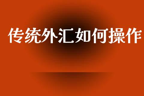 传统外汇如何操作_https://m.15771688.com_美国道指_第1张