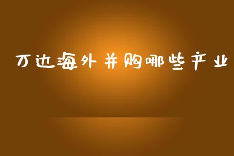 万达海外并购哪些产业_https://m.15771688.com_期货开户_第1张