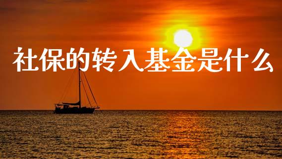 社保的转入基金是什么_https://m.15771688.com_期货手续费_第1张