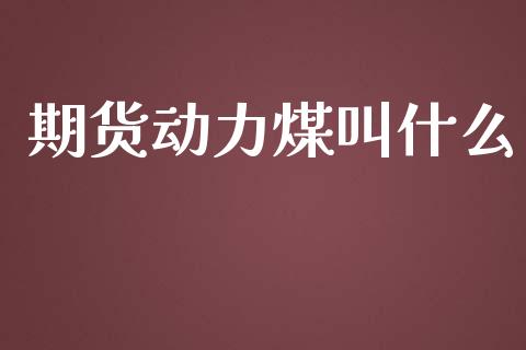 期货动力煤叫什么_https://m.15771688.com_道指实时行情_第1张
