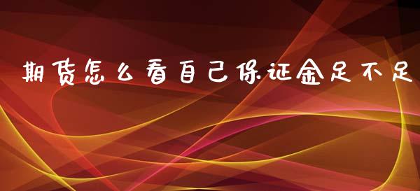 期货怎么看自己保证金足不足_https://m.15771688.com_期货手续费_第1张