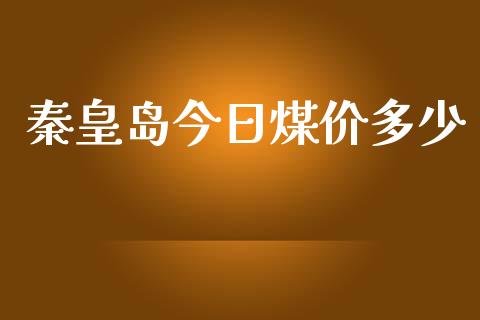秦皇岛今日煤价多少_https://m.15771688.com_期货开户_第1张