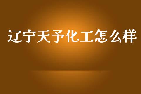 辽宁天予化工怎么样_https://m.15771688.com_期货手续费_第1张
