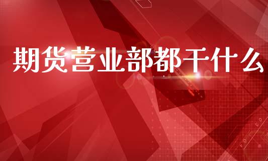 期货营业部都干什么_https://m.15771688.com_期货开户_第1张