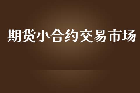 期货小合约交易市场_https://m.15771688.com_美国道指_第1张