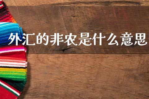 外汇的非农是什么意思_https://m.15771688.com_道指实时行情_第1张